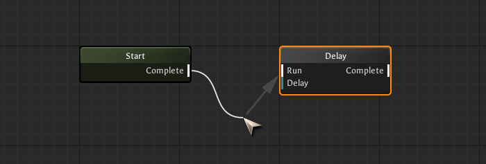 Connecting nodes with wires