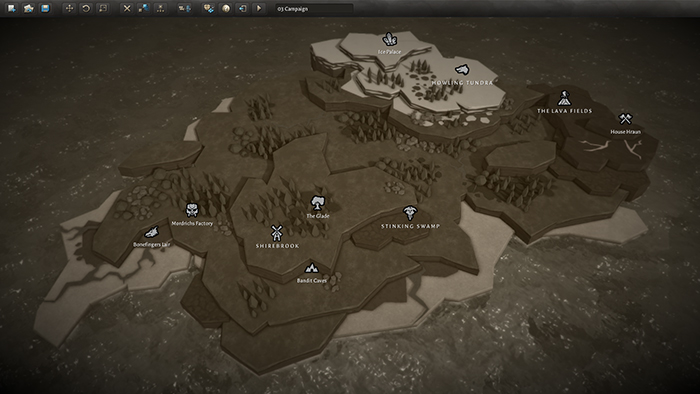 Sample world map